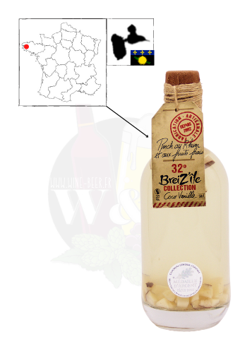 Infused rum (craft) - Breiz'île Coconut and Vanilla
