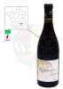 Bottle of red wine AOC Chateauneuf du Pape (Rhone valley), powerful and spicy wine