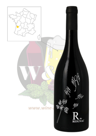 Bouteille d'AOC Bordeaux Supérieur - Château de Reignac R de Reignac. C'est un vin rouge frais sur des notes de fruits rouges, fruits noirs et d'épices. Il s'accompagnera à merveille avec vos viandes rouges, volailles ou fromages affinées.
