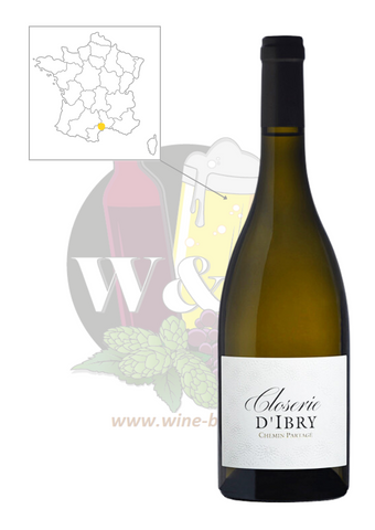 Bouteille d'IGP Côtes de Thongue - Domaine St Georges d'Ibry Chemin Partagé. C'est un vin blanc avec une identité incomparable. L'assemblage Chardonnay/Viognier apporte de la gourmandise et du caractère.