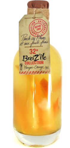 Infused rum (craft) - Breiz'île Mango and Orange