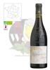 Bouteille de vin rouge AOC Chateauneuf du Pape (vallée du Rhone), vin puissant et épicé