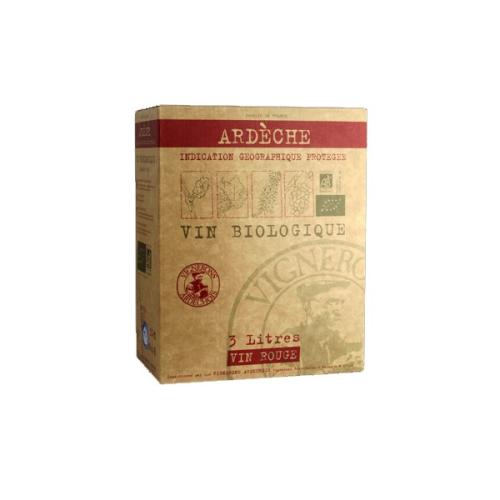 BIB Bag in box 3L rouge - IGP Ardèche Les vignerons Ardéchois